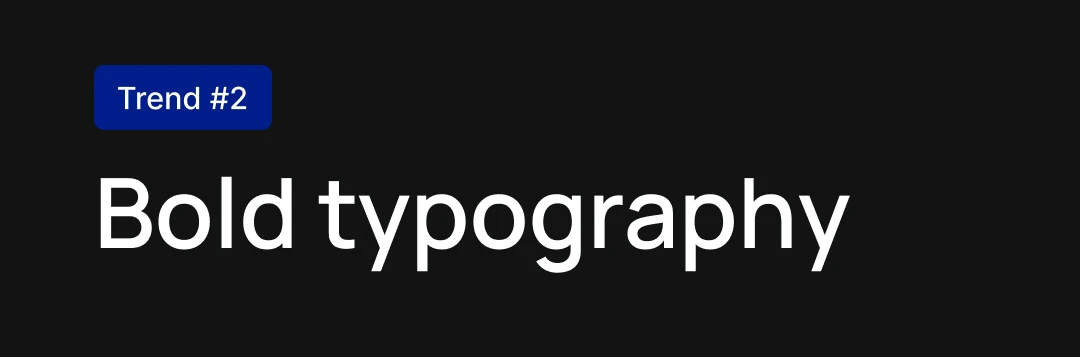 Email Design Trends 2026 trend bold typography
