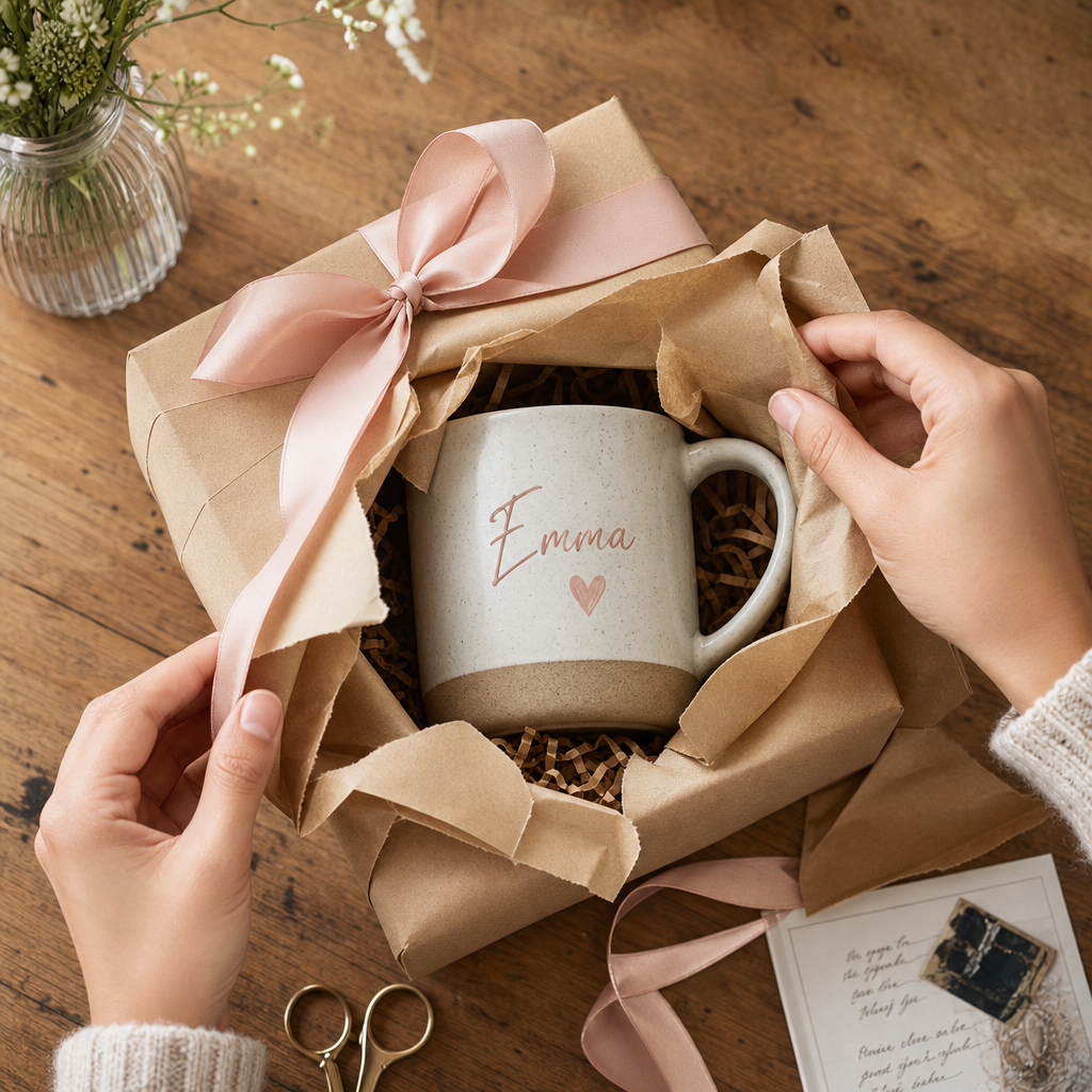 Gift unboxing moment