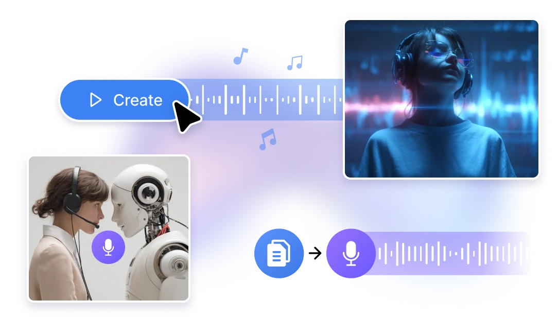 create music clone voice with AI artificial studio