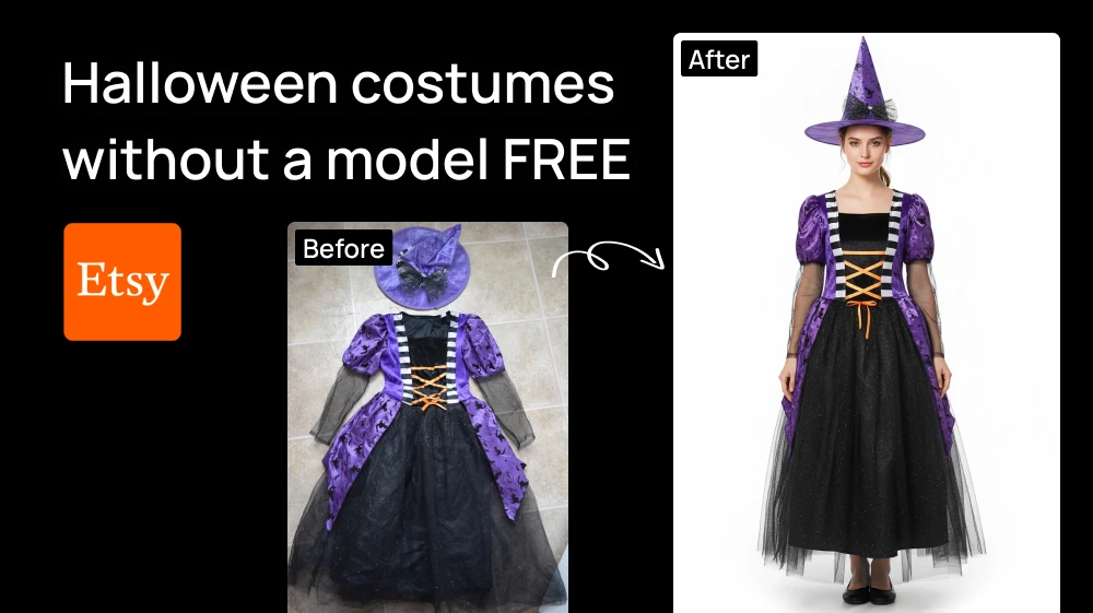 How to photograph Halloween costumes for Etsy without a model for FREE