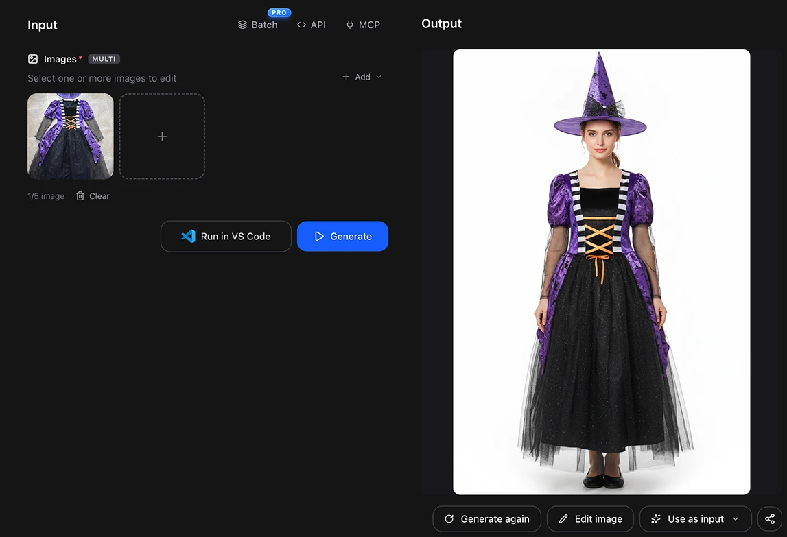 example custome halloween on a model ai free