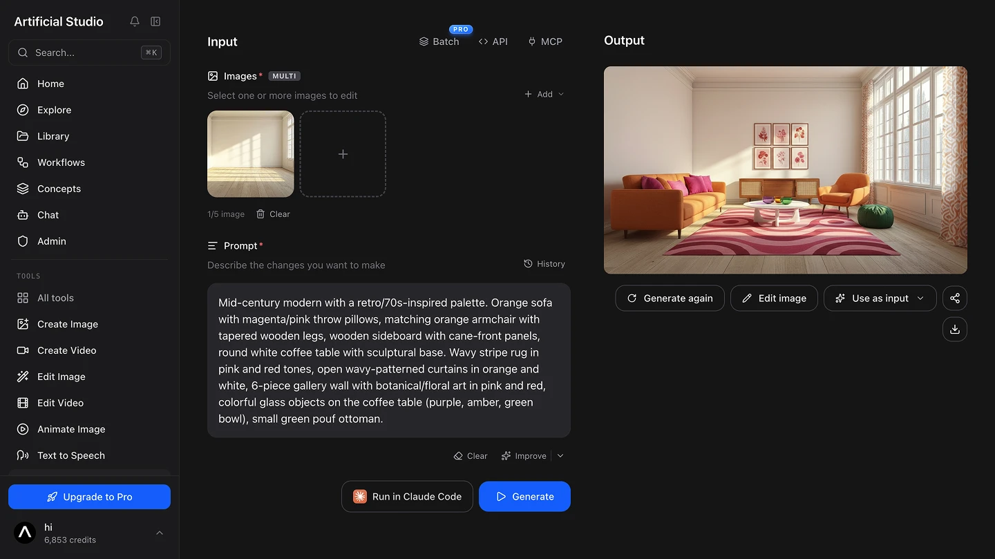 artificial studio AI virtually stage photos zillow