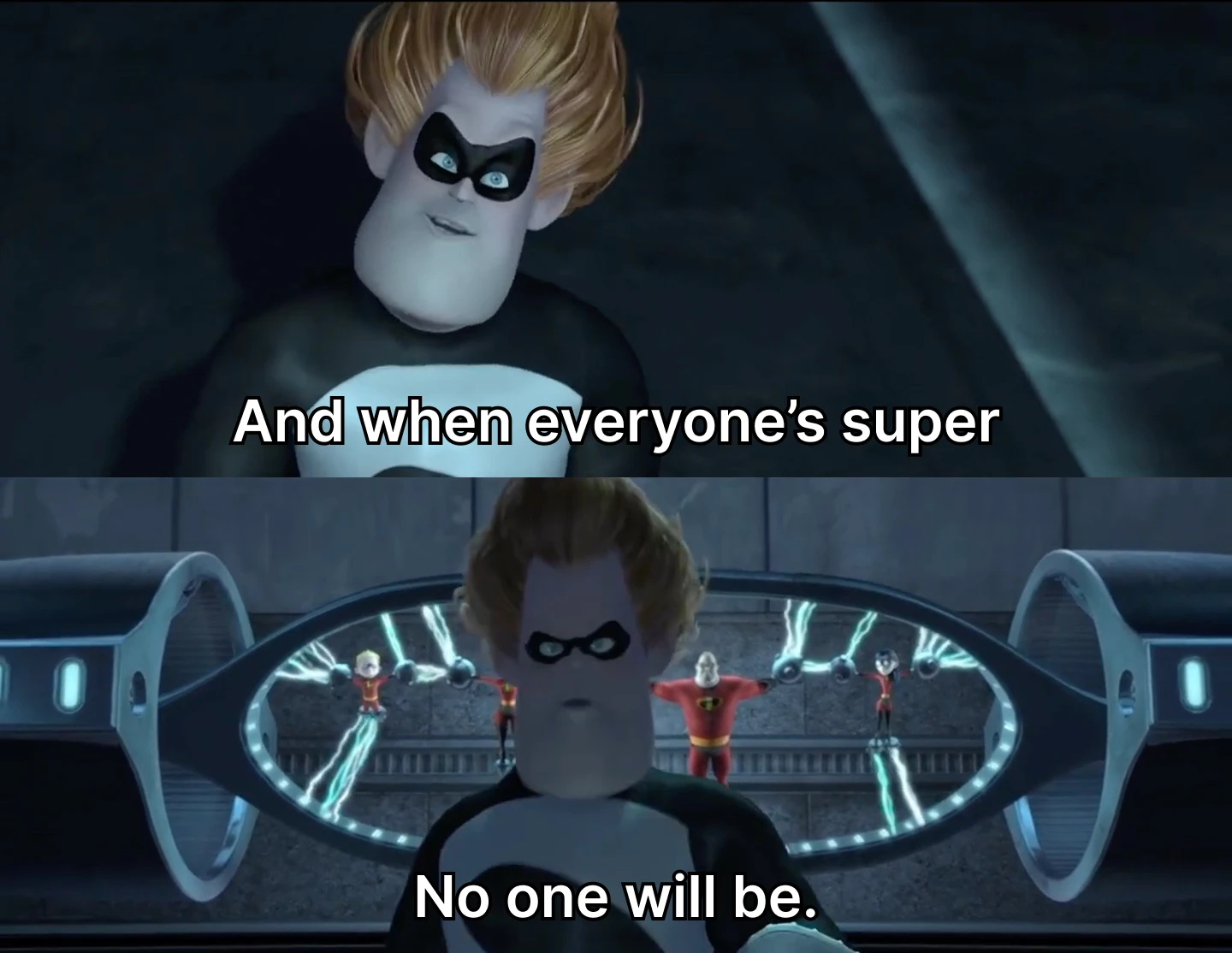 the incredibles AI when everyone super no one will be