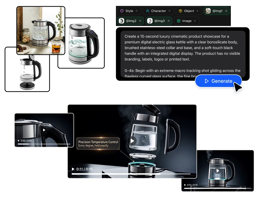 Do a full advertisement with one product photo.