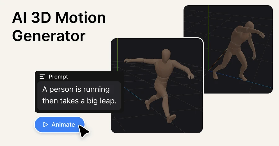 AI 3D Motion Generator — Generate Character Animations from Text ...