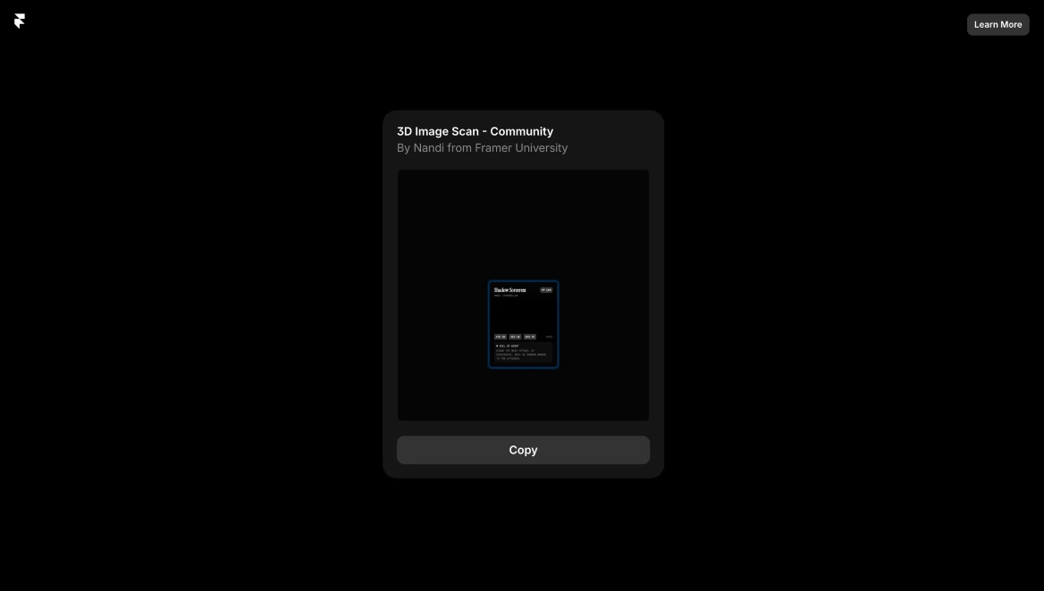 AI artificial studio framer university scan 3d effect depth map