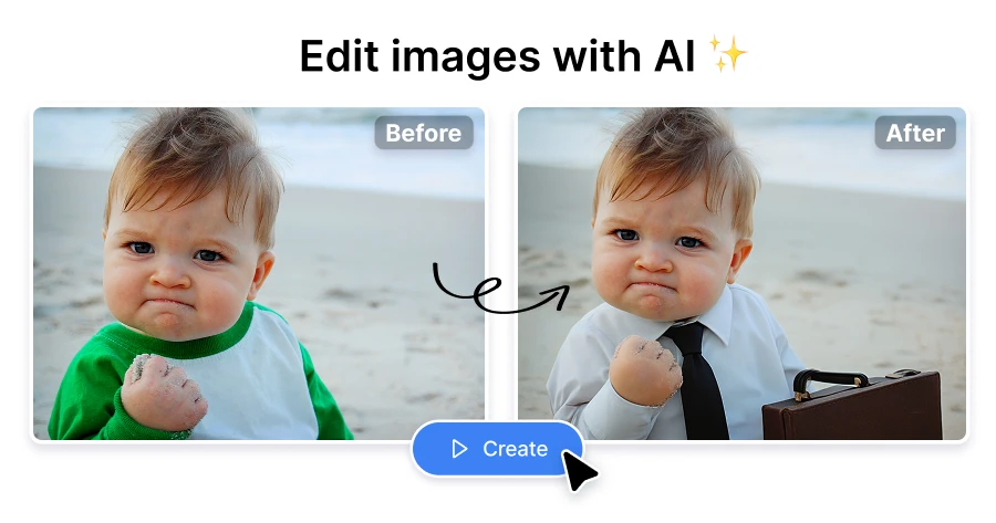 Edit Image Al Edit images with AI online – Transform your photos with text prompts ...