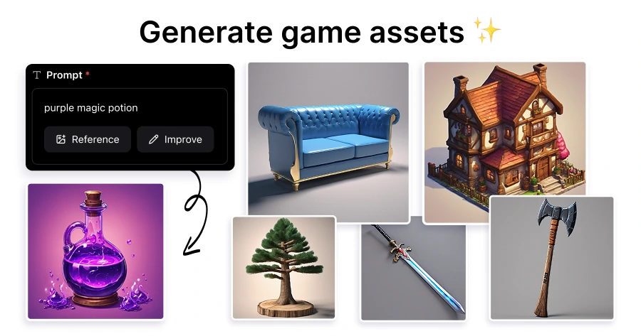 Create Game Assets with AI Online | ArtificialStudio | ArtificialStudio