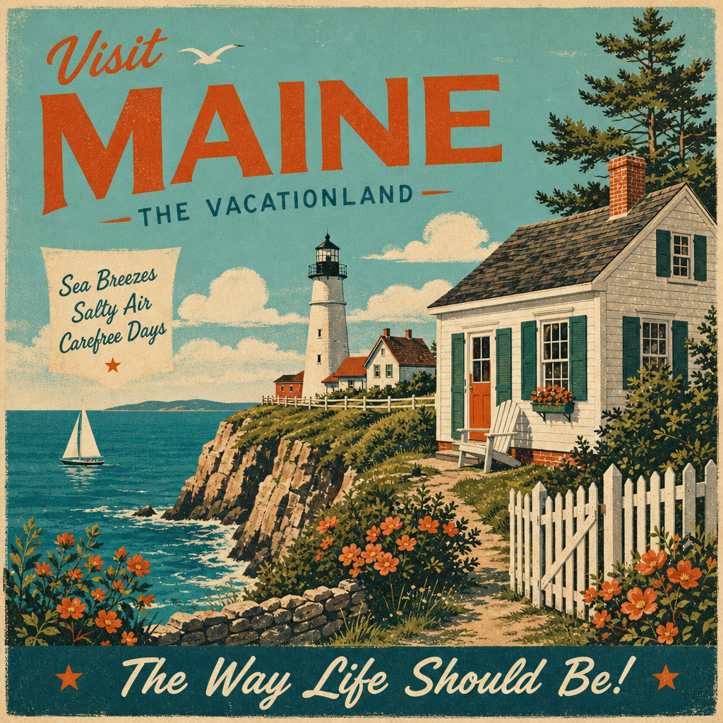 Vintage postcard example
