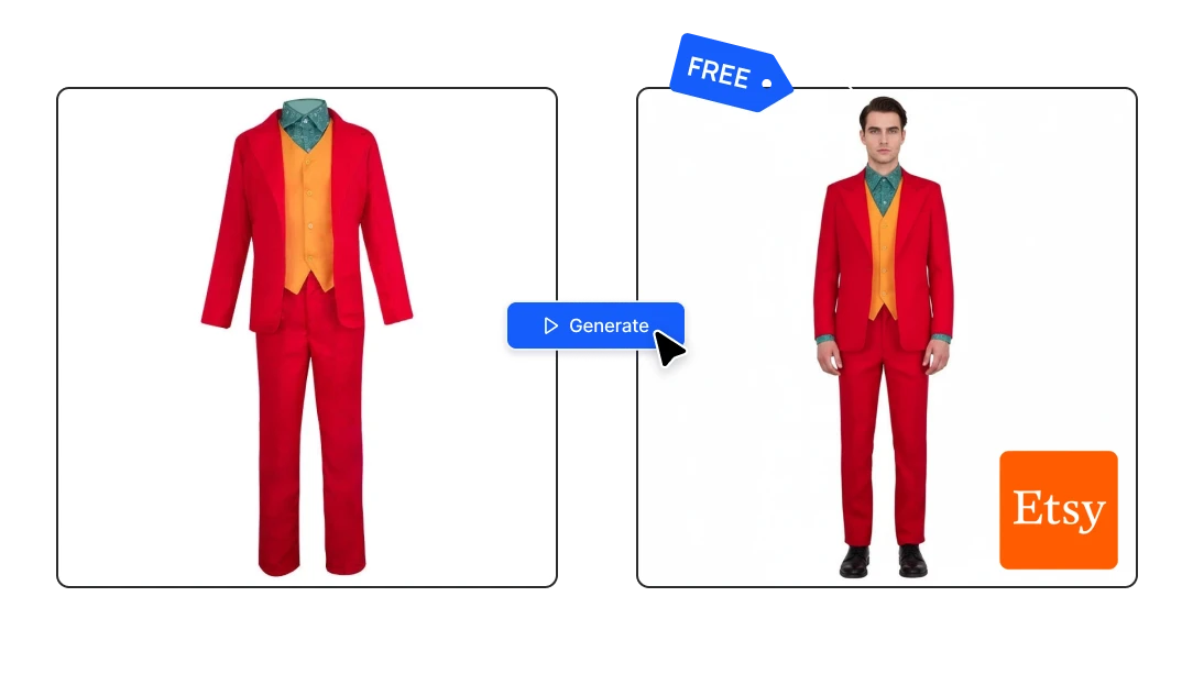 Costumes on a model, without a model