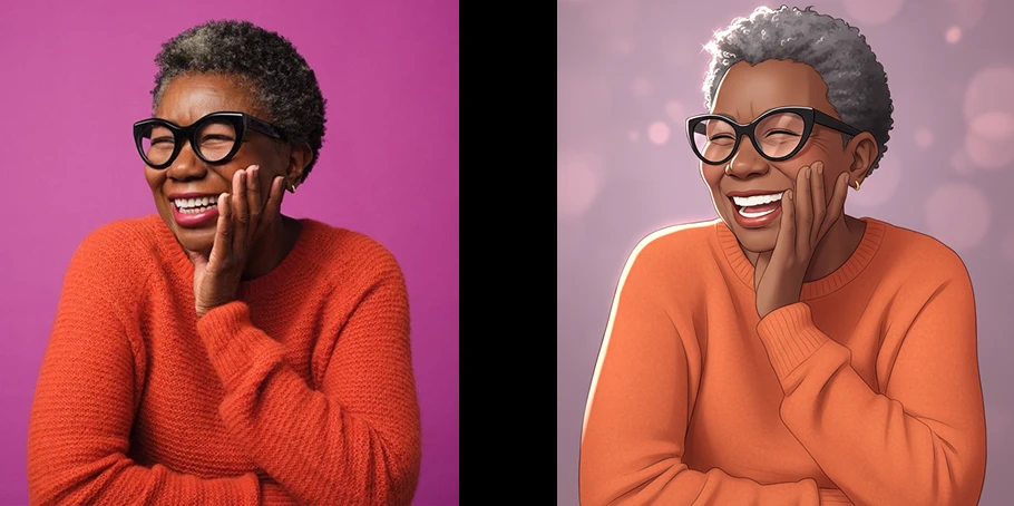 AI artificial studio anime portrait generator converter