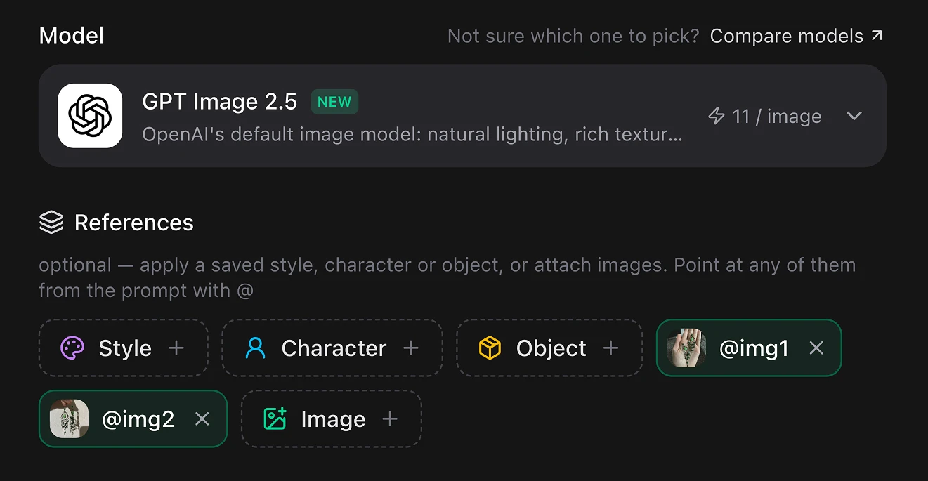 reference images gpt image 2.5