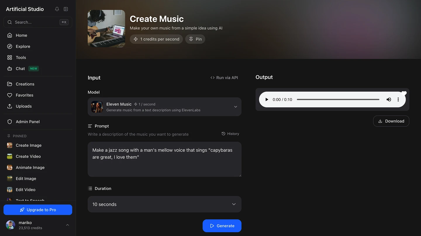 create music with AI