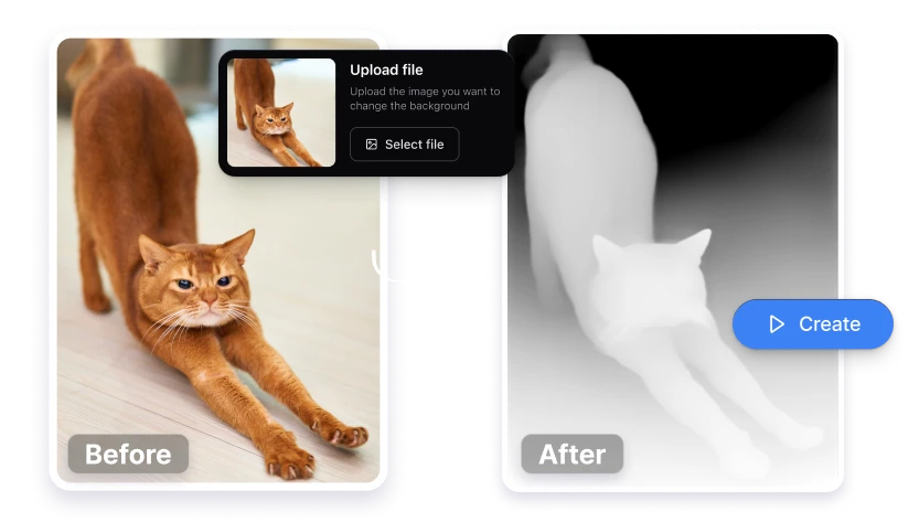 depth maps 3D with AI artificial studio