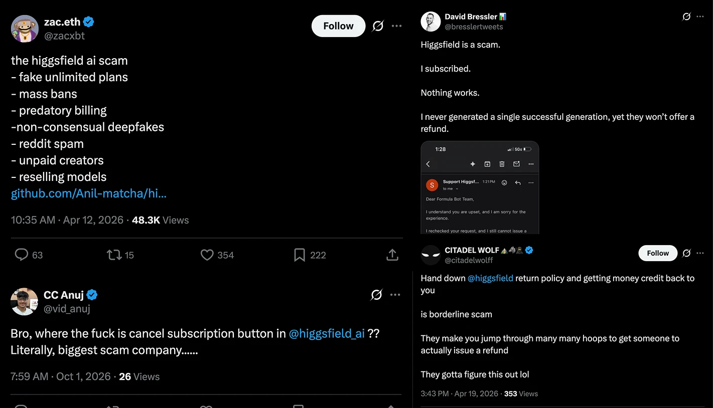 higgsfield scam alternatives