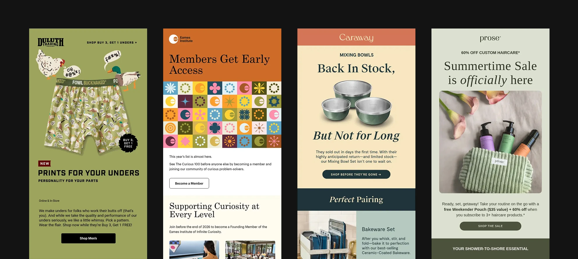 Email Design Trends 2026 earth tones examples