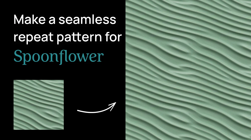 Make a seamless repeat pattern for Spoonflower without Photoshop